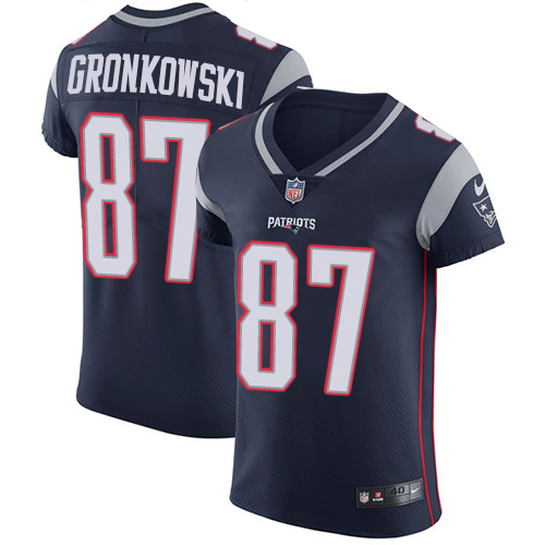 Nike Patriots #87 Rob Gronkowski Navy Blue Team Color Men's Stitched NFL Vapor Untouchable Elite Jersey - Click Image to Close